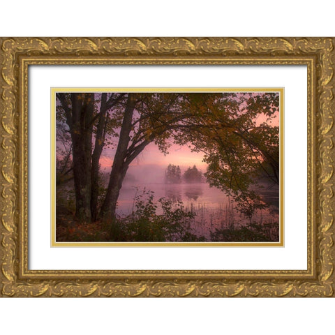 Framed Gold Ornate Wood Framed Art Print with Double Matting by Zephyr, Patrick