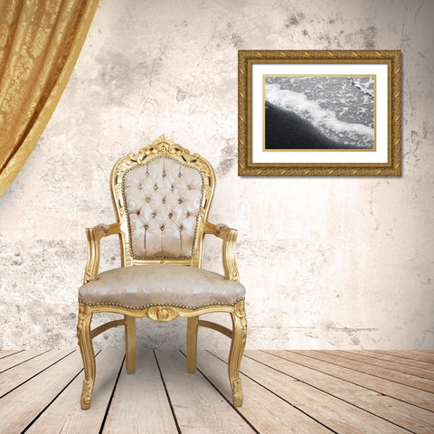 Black Sand No. 1 Gold Ornate Wood Framed Art Print with Double Matting by Zinna, Lisa