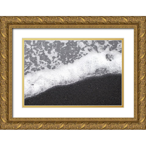 Black Sand No. 3 Gold Ornate Wood Framed Art Print with Double Matting by Zinna, Lisa
