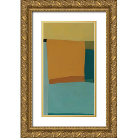 At the Beach II Gold Ornate Wood Framed Art Print with Double Matting by Zinn, Tamar
