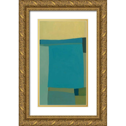At the Beach III Gold Ornate Wood Framed Art Print with Double Matting by Zinn, Tamar