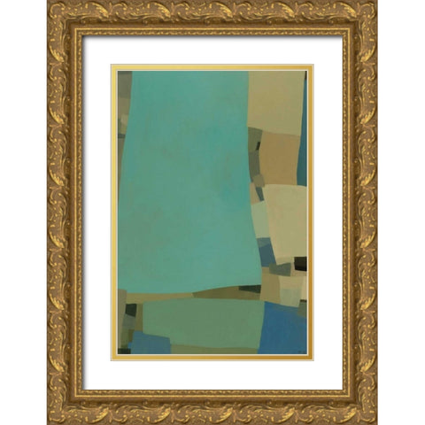 Arabesque 7 Gold Ornate Wood Framed Art Print with Double Matting by Zinn, Tamar