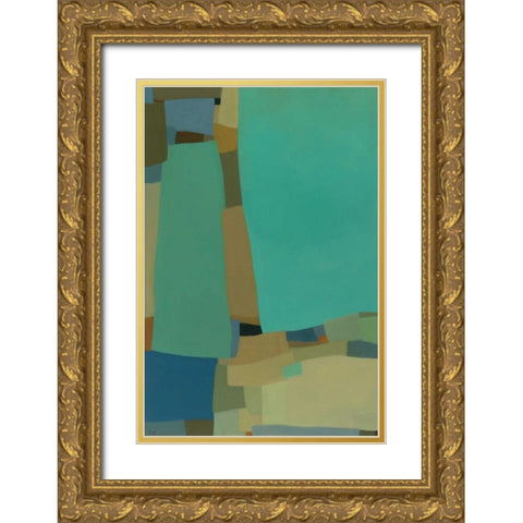 Arabesque 8 Gold Ornate Wood Framed Art Print with Double Matting by Zinn, Tamar
