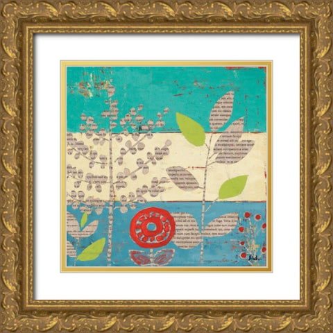 Le Jardin Press I Gold Ornate Wood Framed Art Print with Double Matting by Pinto, Patricia