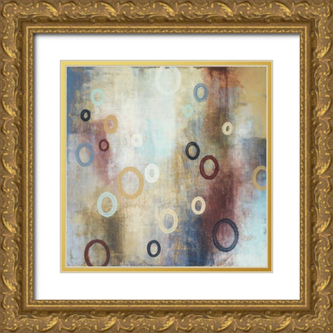 Rain in The Abstract II Gold Ornate Wood Framed Art Print with Double Matting by Marcon, Michael