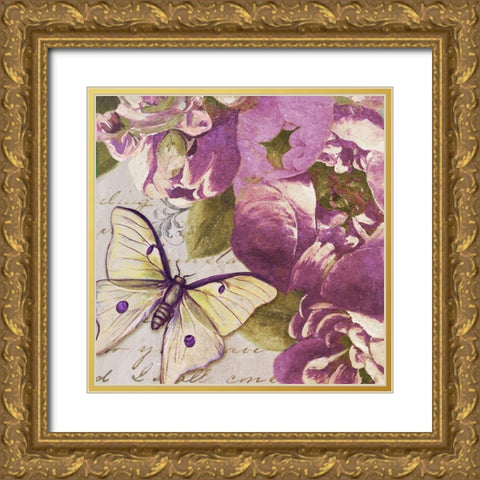 Beautiful Peonies in Paris IV Gold Ornate Wood Framed Art Print with Double Matting by Pinto, Patricia