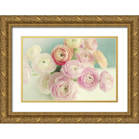 Blushing Blossoms Gold Ornate Wood Framed Art Print with Double Matting by Gardner, Sarah