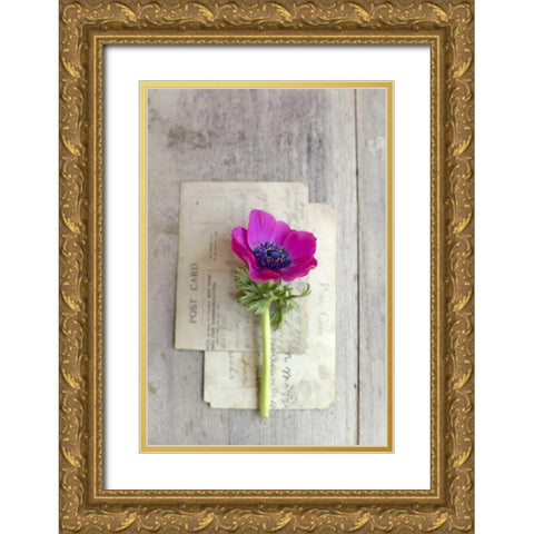 Love Note Gold Ornate Wood Framed Art Print with Double Matting by Gardner, Sarah