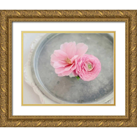 A Captivating Pair Gold Ornate Wood Framed Art Print with Double Matting by Gardner, Sarah