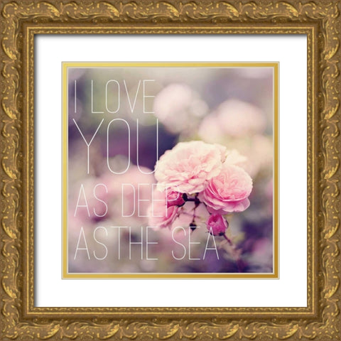 Depths of Love Gold Ornate Wood Framed Art Print with Double Matting by Gardner, Sarah