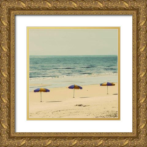 Beach Trip II Gold Ornate Wood Framed Art Print with Double Matting by Peck, Gail