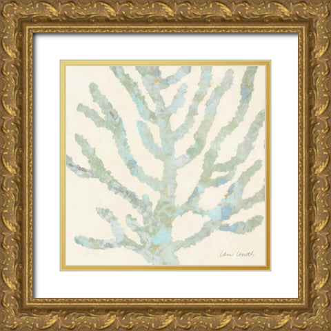 Coral Vision on Cream II Gold Ornate Wood Framed Art Print with Double Matting by Loreth, Lanie