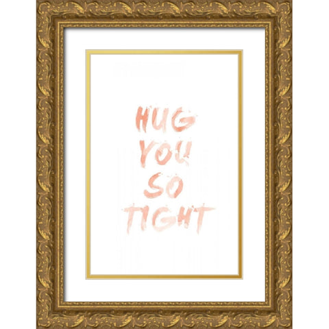 Love II Gold Ornate Wood Framed Art Print with Double Matting by SD Graphics Studio