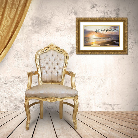 God Will Guide You Gold Ornate Wood Framed Art Print with Double Matting by Nawrocke, Bruce