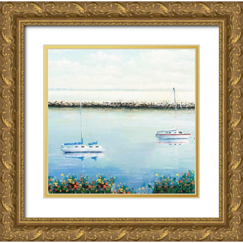 The Marina II Gold Ornate Wood Framed Art Print with Double Matting by Nawrocke, Bruce
