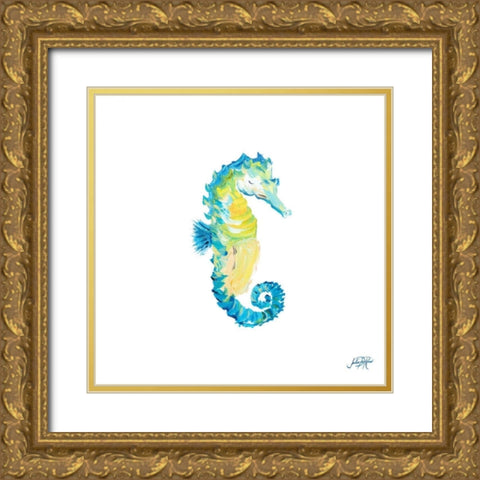 Sea Creatures III Gold Ornate Wood Framed Art Print with Double Matting by DeRice, Julie