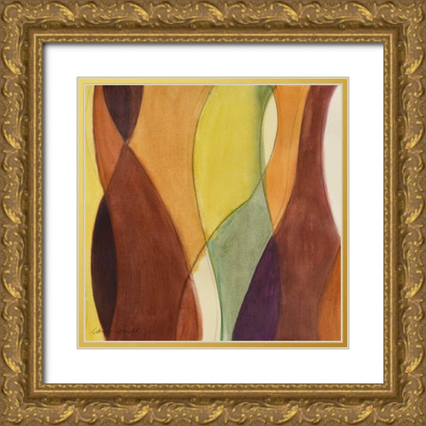 Coalescing Autumn III Gold Ornate Wood Framed Art Print with Double Matting by Loreth, Lanie