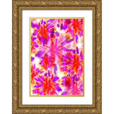 Sun Burst Gold Ornate Wood Framed Art Print with Double Matting by Biscardi, Nicholas