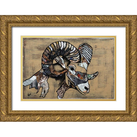 Serengeti Wildlife III Gold Ornate Wood Framed Art Print with Double Matting by Ritter, Gina