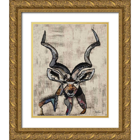 Serengetti Wildlife I Gold Ornate Wood Framed Art Print with Double Matting by Ritter, Gina