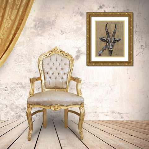 Serengeti Wildlife II Gold Ornate Wood Framed Art Print with Double Matting by Ritter, Gina