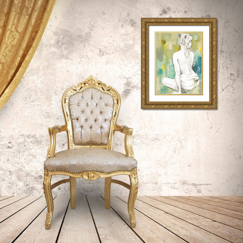 Modern Woman II Gold Ornate Wood Framed Art Print with Double Matting by Loreth, Lanie