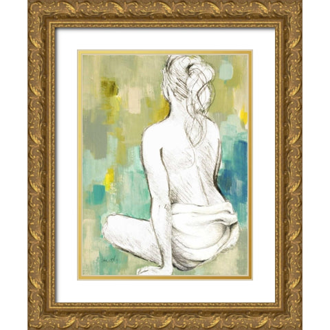 Modern Woman II Gold Ornate Wood Framed Art Print with Double Matting by Loreth, Lanie