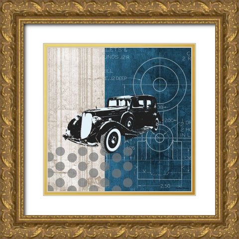 Classy Ride I Gold Ornate Wood Framed Art Print with Double Matting by Marcon, Michael