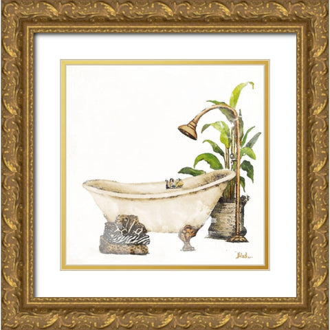 Le Tub II Gold Ornate Wood Framed Art Print with Double Matting by Pinto, Patricia