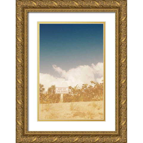 The Dunes Gold Ornate Wood Framed Art Print with Double Matting by Bryant, Susan