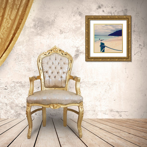 Island Vacation III Gold Ornate Wood Framed Art Print with Double Matting by Bryant, Susan