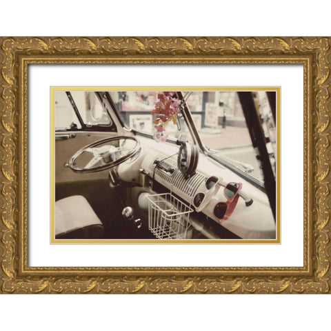 Cool Cats Gold Ornate Wood Framed Art Print with Double Matting by Peck, Gail