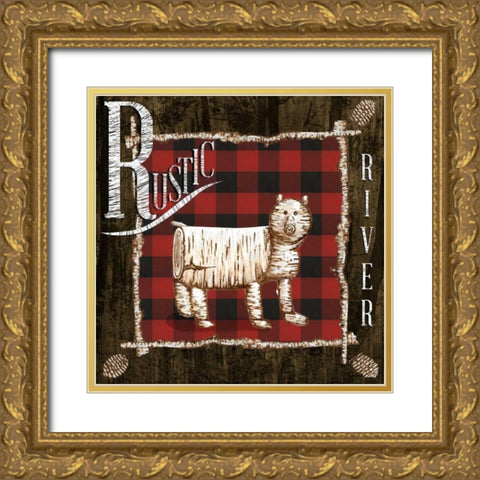 Rustic Birch Trail IV Gold Ornate Wood Framed Art Print with Double Matting by Ritter, Gina