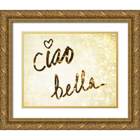 Darling Bella II Gold Ornate Wood Framed Art Print with Double Matting by SD Graphics Studio