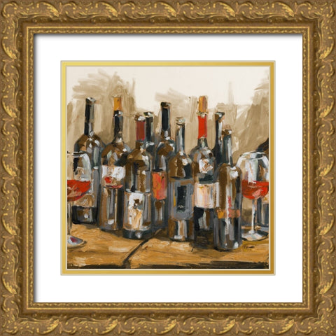Tuscan Vino Gold Ornate Wood Framed Art Print with Double Matting by French-Roussia, Heather A.