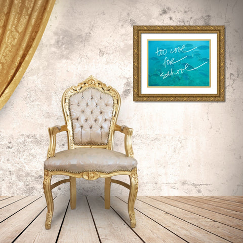 Too Cool Gold Ornate Wood Framed Art Print with Double Matting by Bryant, Susan