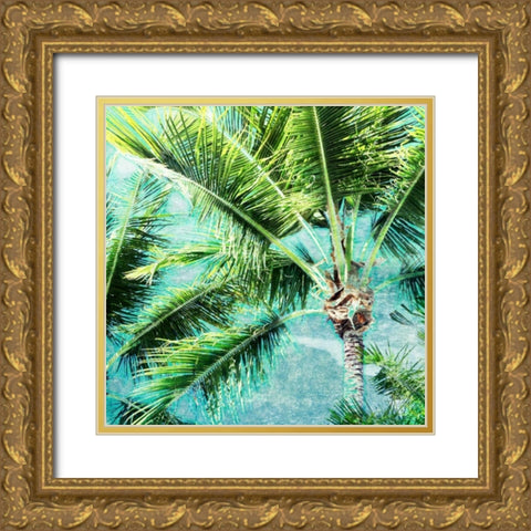 Wild Palm Gold Ornate Wood Framed Art Print with Double Matting by Bryant, Susan