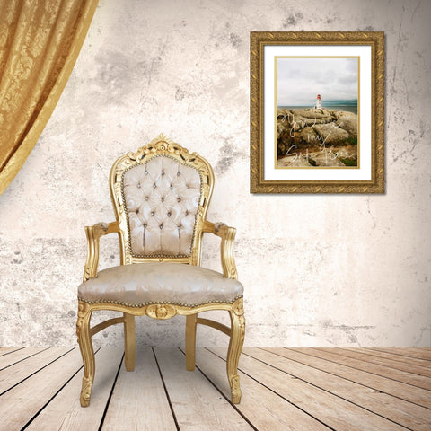 Safe Place Gold Ornate Wood Framed Art Print with Double Matting by Bryant, Susan