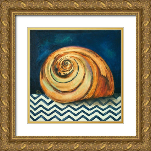 Elegance of the Sea II Gold Ornate Wood Framed Art Print with Double Matting by Pinto, Patricia