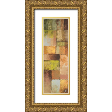 Autumn Mixtures I Gold Ornate Wood Framed Art Print with Double Matting by Marcon, Michael