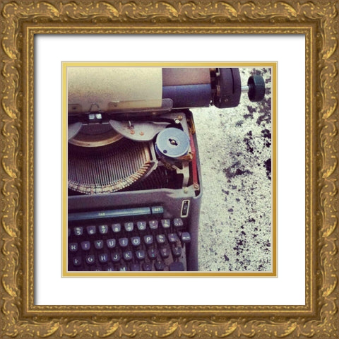 Antique Text Gold Ornate Wood Framed Art Print with Double Matting by Acosta