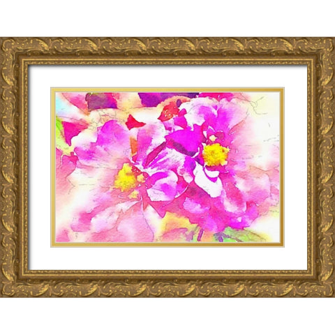 Magical Garden Gold Ornate Wood Framed Art Print with Double Matting by Acosta