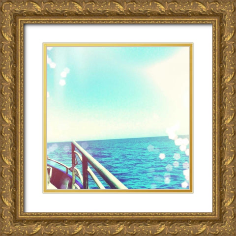 On the Horizon Gold Ornate Wood Framed Art Print with Double Matting by Acosta