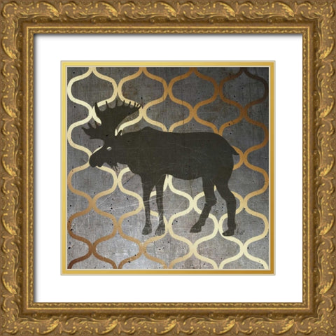 Metallic Nature IV Gold Ornate Wood Framed Art Print with Double Matting by Metz, Andi