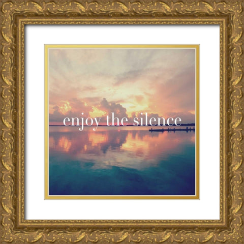 Enjoy the Silence Gold Ornate Wood Framed Art Print with Double Matting by Nawrocke, Bruce