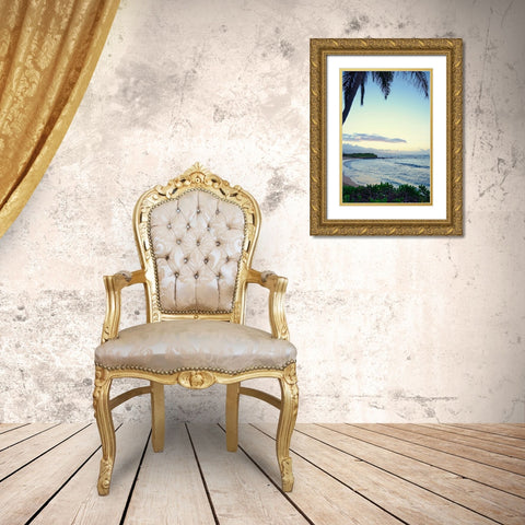 Sunrise In Paradise Gold Ornate Wood Framed Art Print with Double Matting by Nawrocke, Bruce