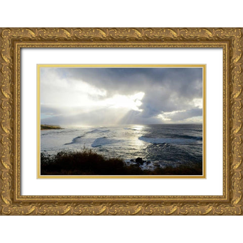 Divine Light Gold Ornate Wood Framed Art Print with Double Matting by Nawrocke, Bruce