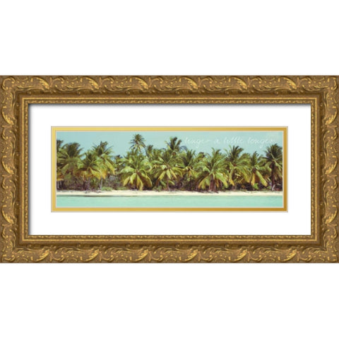 Palms Galore II Gold Ornate Wood Framed Art Print with Double Matting by Acosta