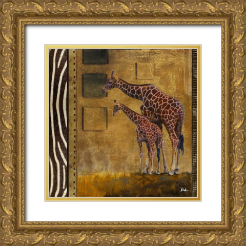 Journey I Gold Ornate Wood Framed Art Print with Double Matting by Pinto, Patricia