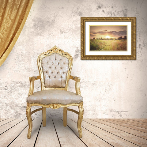 Wonderful Joy Ahead Gold Ornate Wood Framed Art Print with Double Matting by Poynter, Kelly